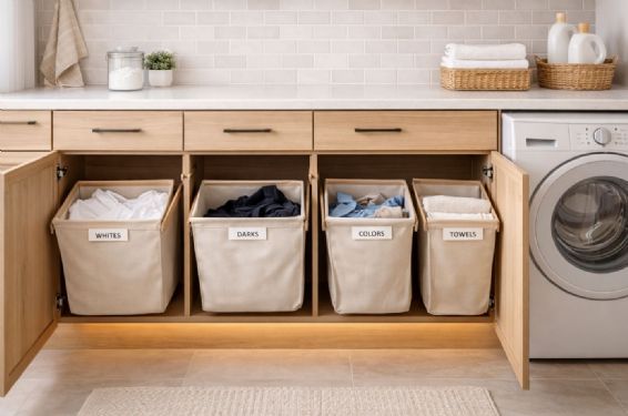 衣服越放越亂？汙衣櫃設計幫你解決問題